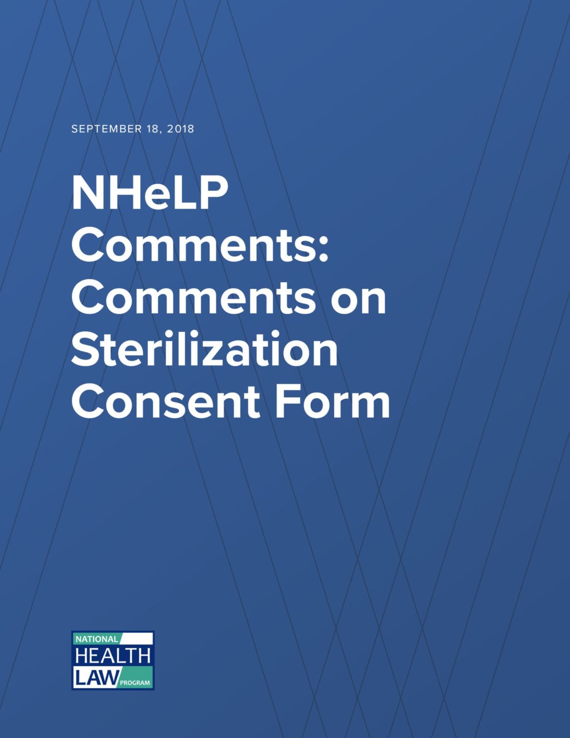 National Health Law Program Comments On Sterilization Consent Form National Health Law Program 8330