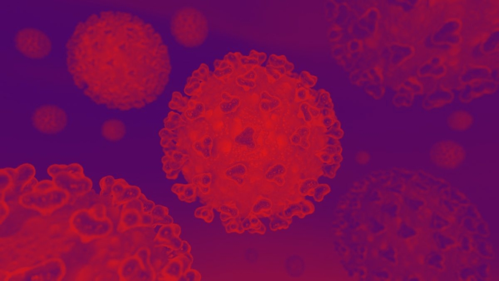 Ominous image of the coronavirus